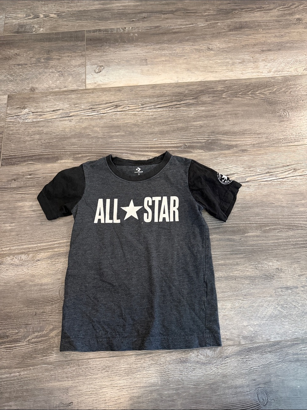 Converse Kids' All Star Graphic Tee - Black & Charcoal